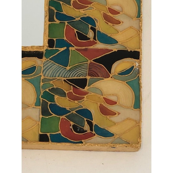 Image 1 of Vintage keramische spiegel, Frankrijk 1970