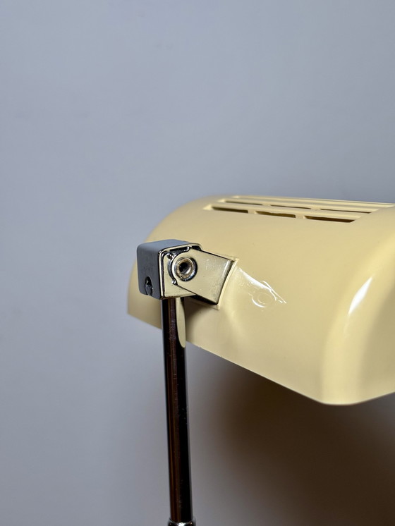 Image 1 of Lamp Tafel + Klok, Vintage Klok - Lamp, B Spot Mach1, Nachtlampje, Vintage Klok, 70S, Digitale Wekker, Mid Century Moder