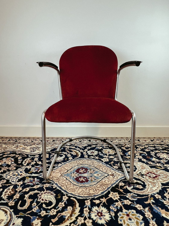 Image 1 of Originele Gispen 413R damesfauteuil, 1950's