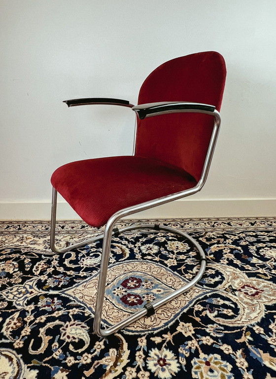 Image 1 of Originele Gispen 413R damesfauteuil, 1950's