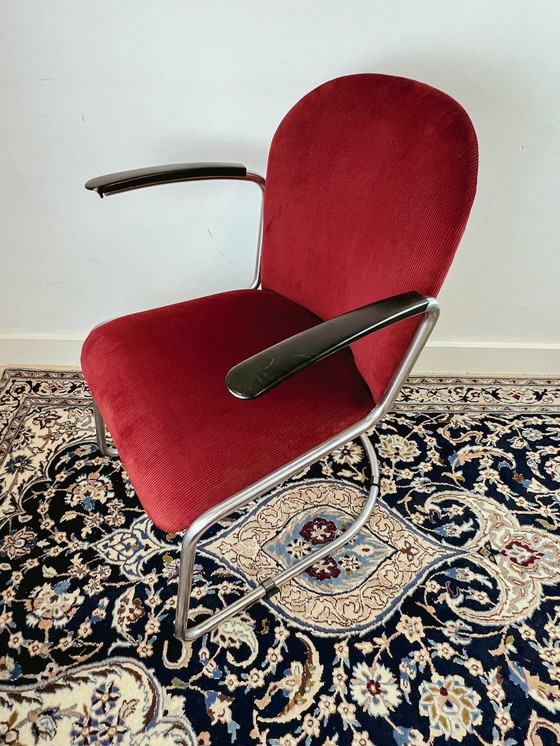 Image 1 of Originele Gispen 413R damesfauteuil, 1950's