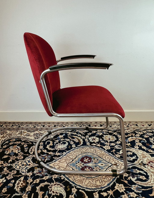 Originele Gispen 413R damesfauteuil, 1950's