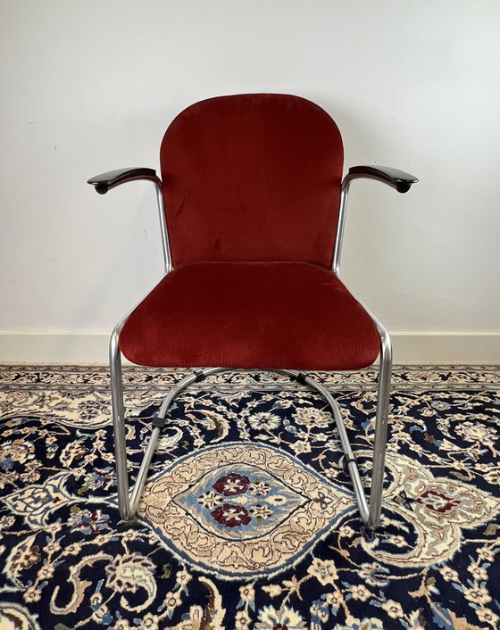 Image 1 of Originele Gispen 413R damesfauteuil, 1950's