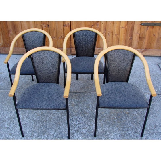 Image 1 of Set van 4 vintage stoelen metaal 1970