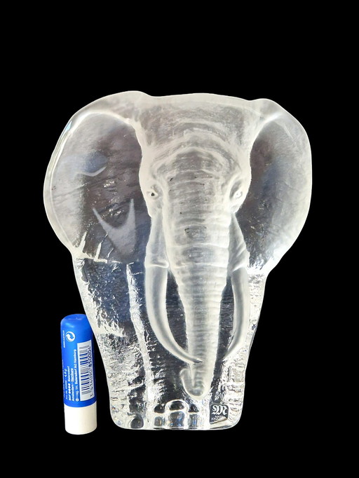 Mats Jonasson - Olifant Glassculptuur