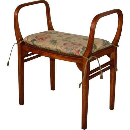 Vintage Art Nouveau kruk van Thonet, Kohn en Otto Wagner