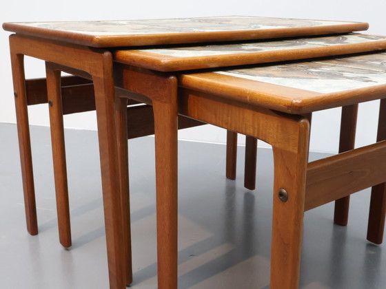 Image 1 of Vintage Nestingtables Bijzettafels Ox Art