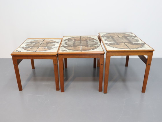 Image 1 of Vintage Nestingtables Bijzettafels Ox Art