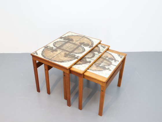 Image 1 of Vintage Nestingtables Bijzettafels Ox Art