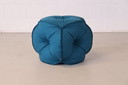 Rolf Benz 953 Poef Blauw wolstof Zitzak hocker