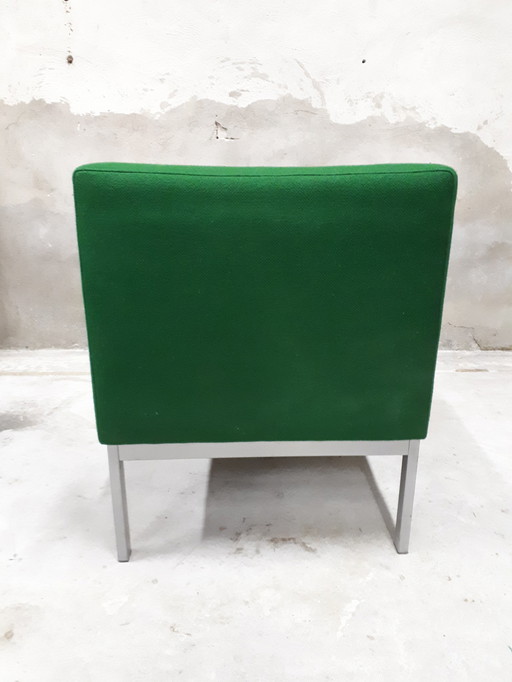 Vintage groene fauteuil