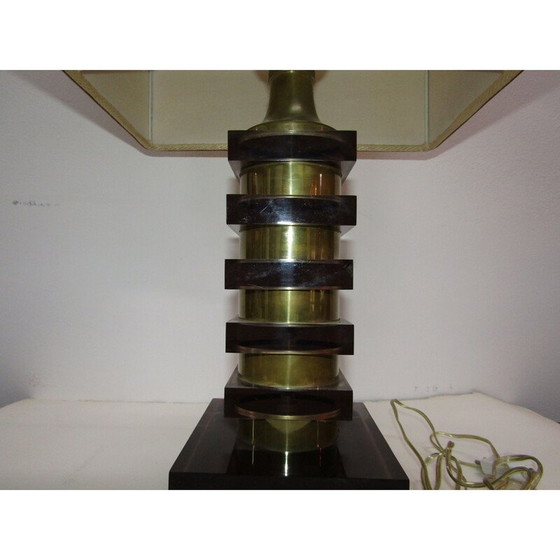 Image 1 of Vintage lamp van plexiglas en metaal, Italië 1970