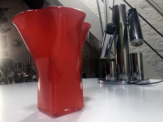 Image 1 of Vintage Zakdoekvaas - Incamiciato - Murano glas - 1960