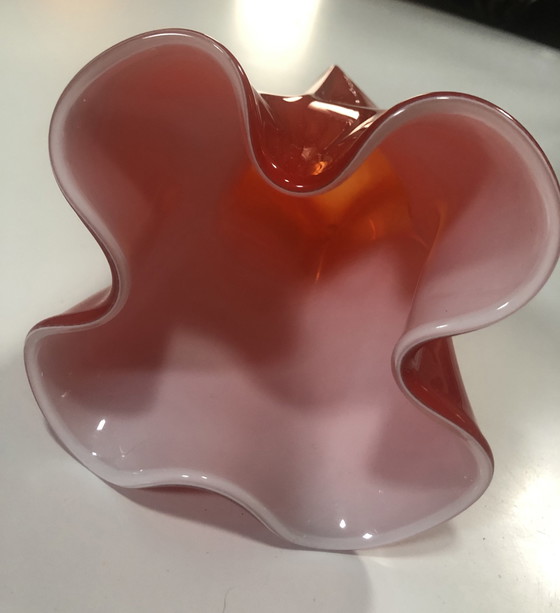 Image 1 of Vintage Zakdoekvaas - Incamiciato - Murano glas - 1960