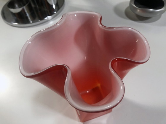 Image 1 of Vintage Zakdoekvaas - Incamiciato - Murano glas - 1960