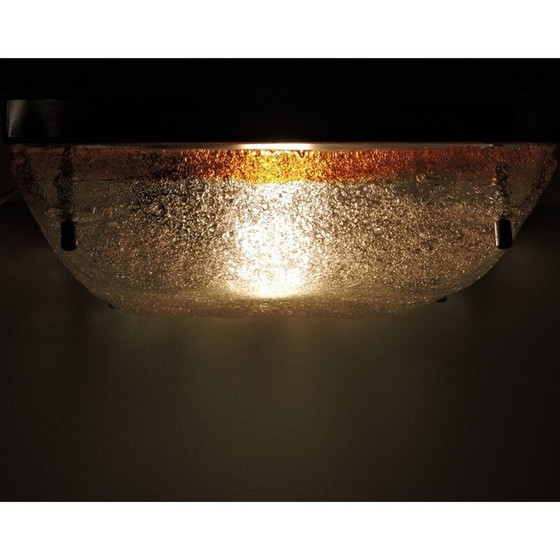 Image 1 of Vintage plafondlamp in murano glas mazzega