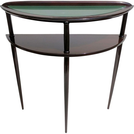 Antieke mahoniehouten consoletafel, Italiaans 1950