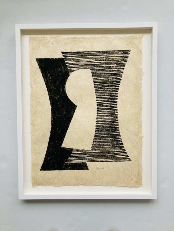 Image 1 of Geni Peter - Vintage Inkt Tekening - Origineel - 1960