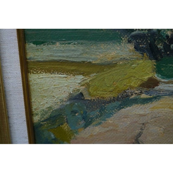 Image 1 of Scandinavisch vintage schilderij van Gigeon Isaksson, jaren 1960