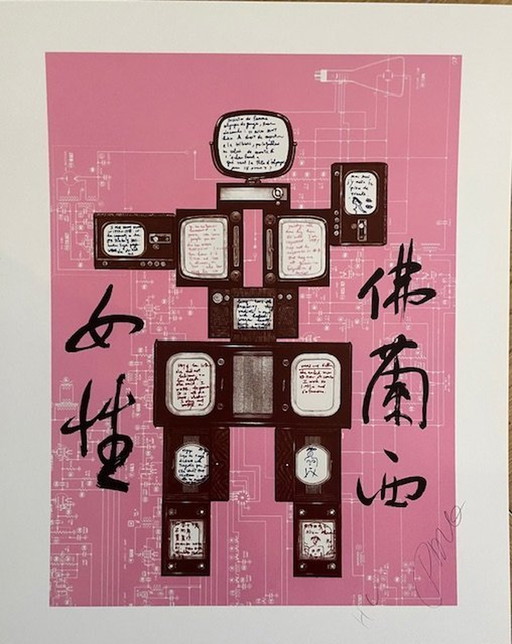 Nam June Paik (1932-2006), Evolutie, Revolutie, Resolutie, 1989 (Olympe De Gauges), Copyright Nam June Paik Estate 2010