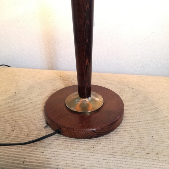 Image 1 of Moderne lamp in mahoniehout