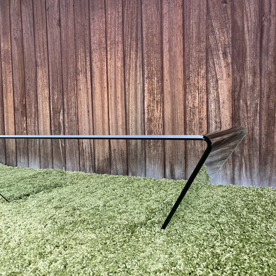 Image 1 of Vintage glazen salontafel