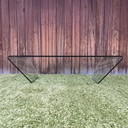 Vintage glazen salontafel