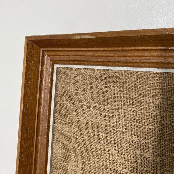 Image 1 of Vintage Mcm needlepoint muurkunst boeket wilde bloemen