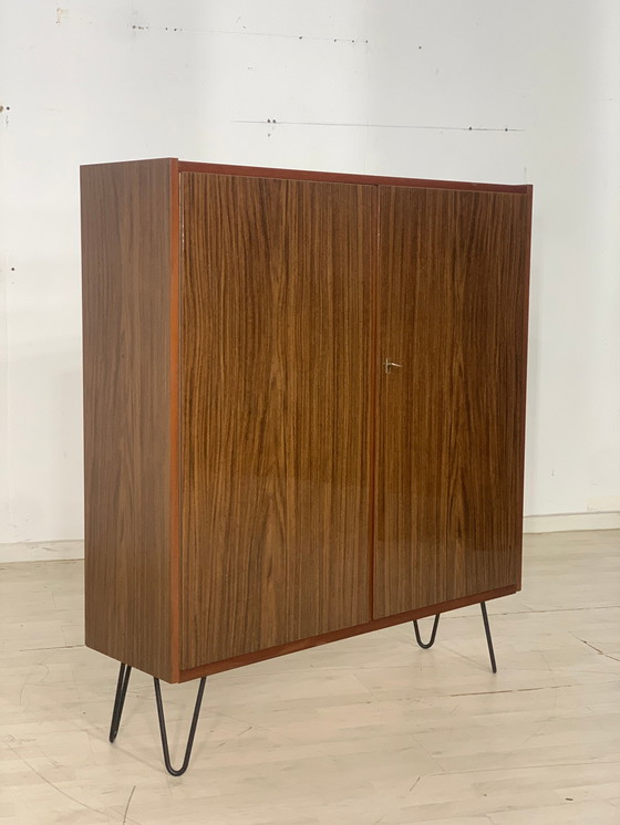 Image 1 of Mid Century ladenkast linnenkast vintage