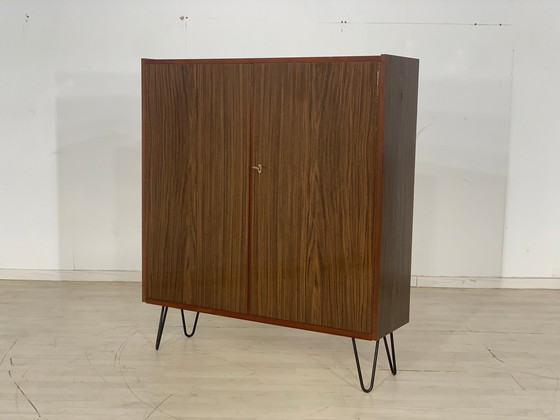 Image 1 of Mid Century ladenkast linnenkast vintage