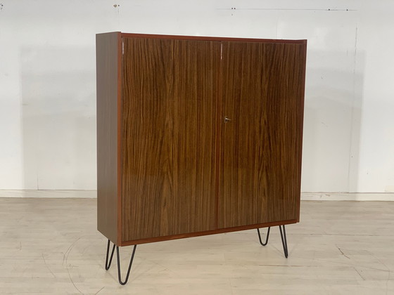 Image 1 of Mid Century ladenkast linnenkast vintage