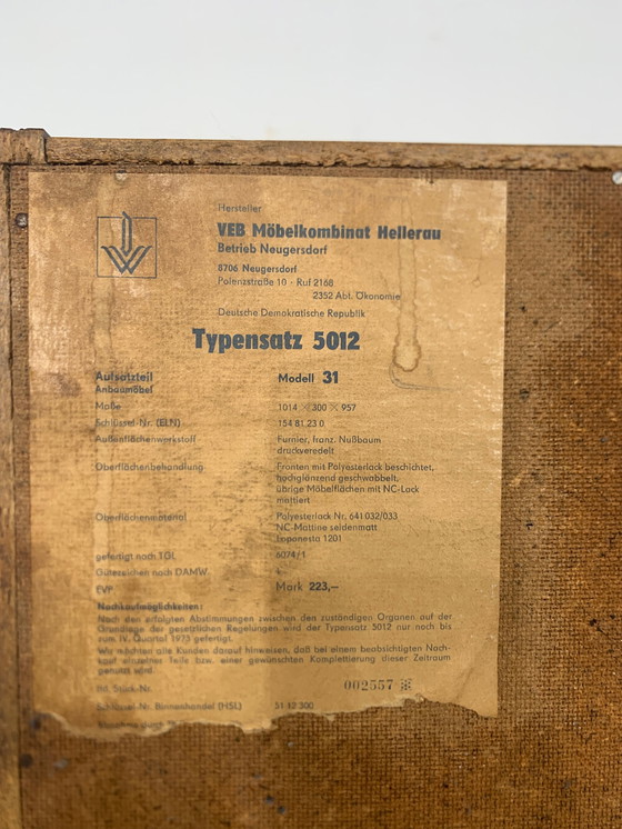 Image 1 of Mid Century ladenkast linnenkast vintage