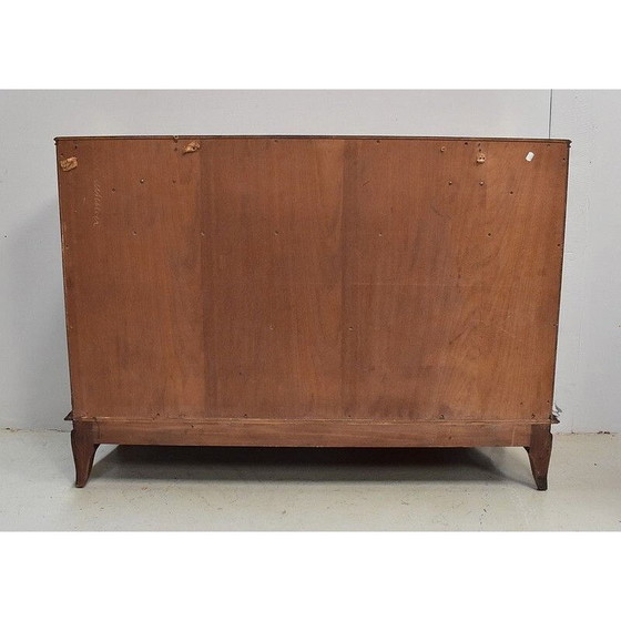 Image 1 of Vintage esdoorn rozenhouten highboard van Jules Leleu, 1940