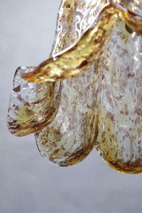 Image 1 of 1980S grote Murano glazen hanglamp, Italië