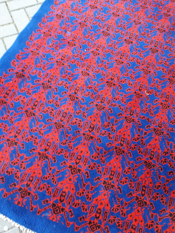 Image 1 of 287x206.5 cm Rood blauw vintage vloerkleed