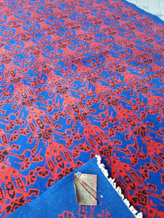 Image 1 of 287x206.5 cm Rood blauw vintage vloerkleed