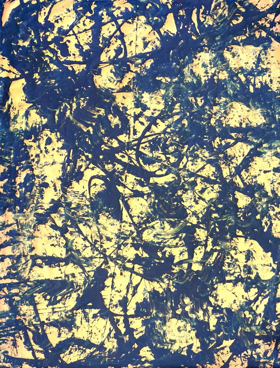 Image 1 of Jürgen Angeler - Gouden buis blauw