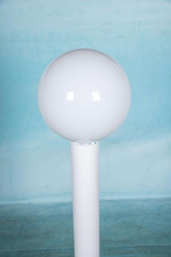 Image 1 of Space age 70s vloerlamp glas, minimalist large globe lamp