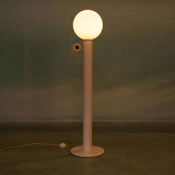 Image 1 of Space age 70s vloerlamp glas, minimalist large globe lamp