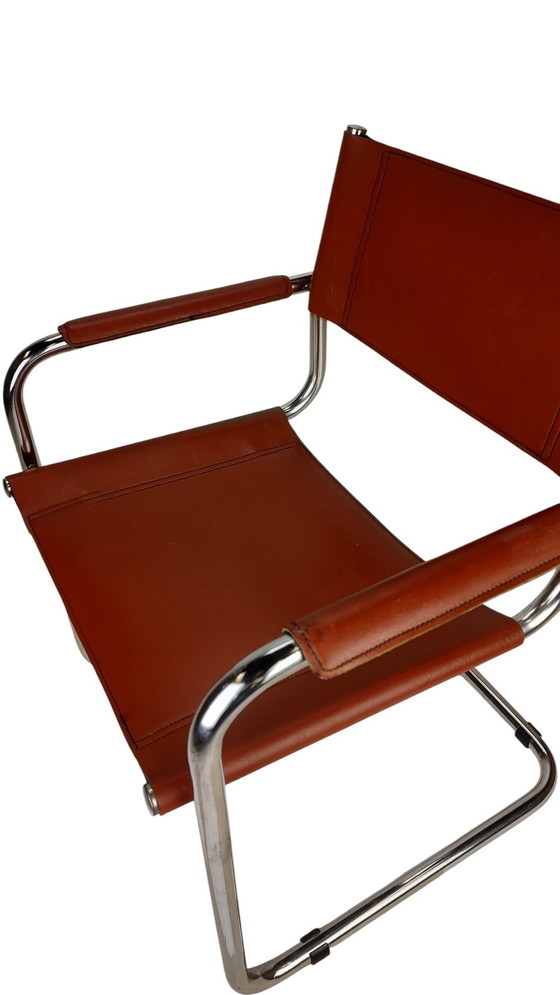 Image 1 of Mart Stam S34 Eetkamerstoelen Cognac