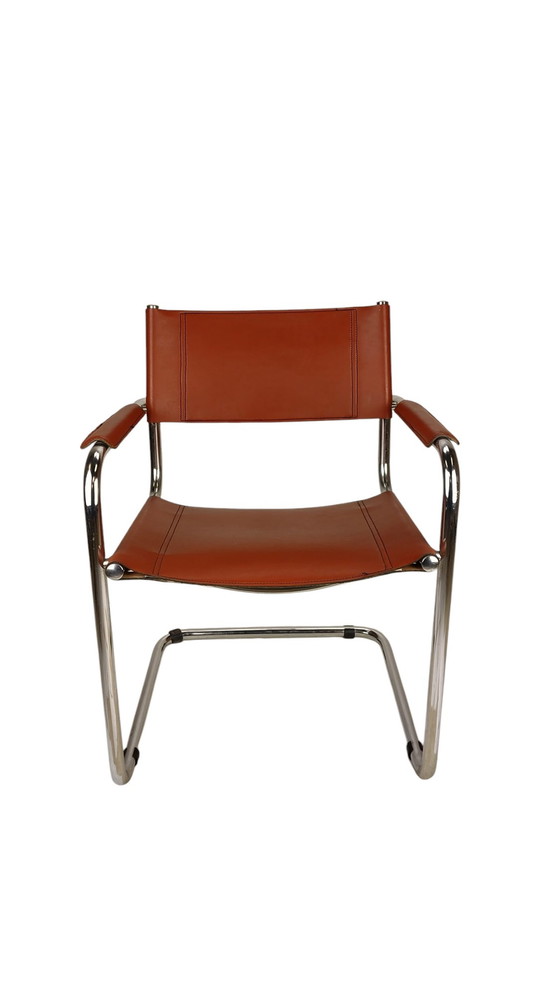 Image 1 of Mart Stam S34 Eetkamerstoelen Cognac