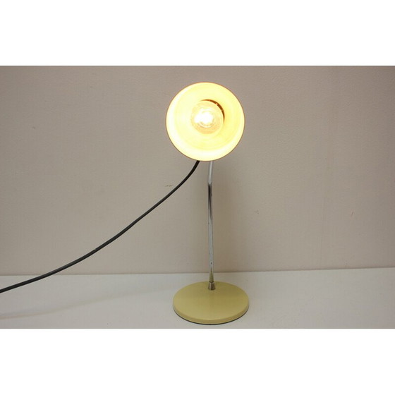 Image 1 of Vintage metalen en chromen tafellamp voor Napako, Tsjecho-Slowakije 1960