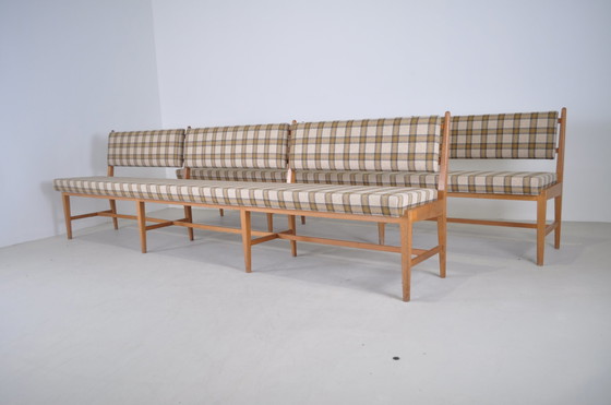 Image 1 of Vintage bench, plaid