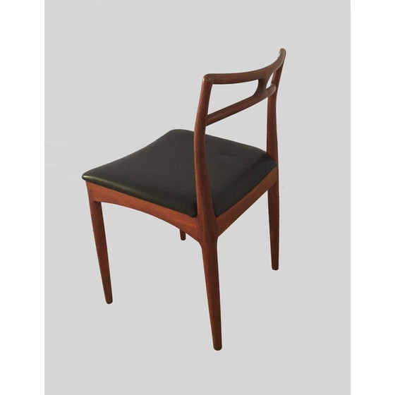 Image 1 of Set van 4 vintage teakhouten stoelen Inc. door Johannes Andersen, Denemarken