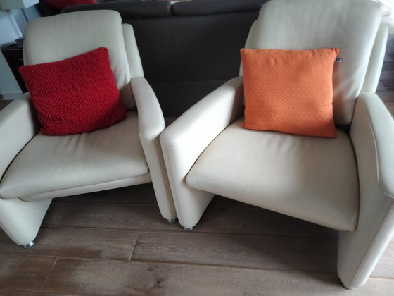 Image 1 of 2x Leolux fauteuil