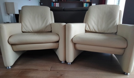 Image 1 of 2x Leolux fauteuil