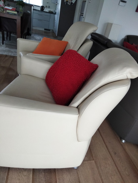 Image 1 of 2x Leolux fauteuil