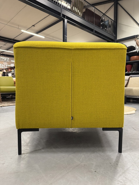 Image 1 of Design On Stock Bloq Fauteuil Met Poef Ploegwool Geel