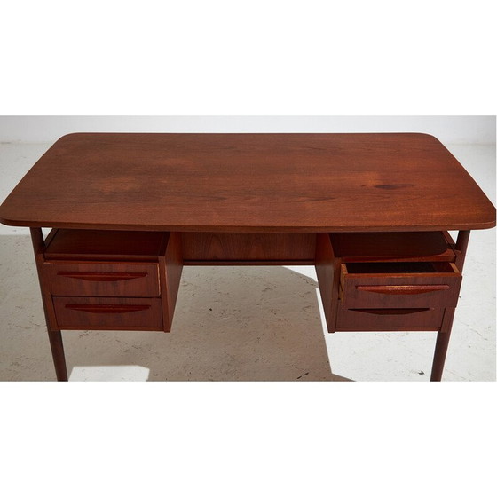 Image 1 of Vintage teak houten bureau door Gunnar Nielsen Tibergaard, 1960
