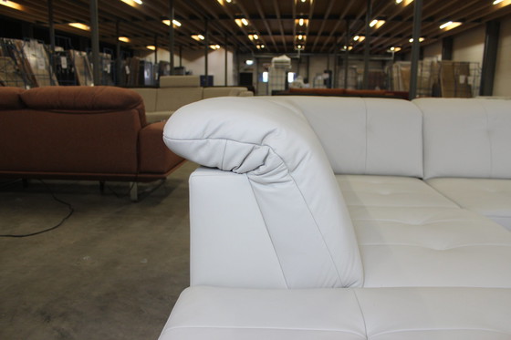 Image 1 of Leder Sofa U-Sofa Met Slaapfunctie Opbergruimte En Verstelbare Hoofdsteunen Leder Sofa Bed Sofa Bank